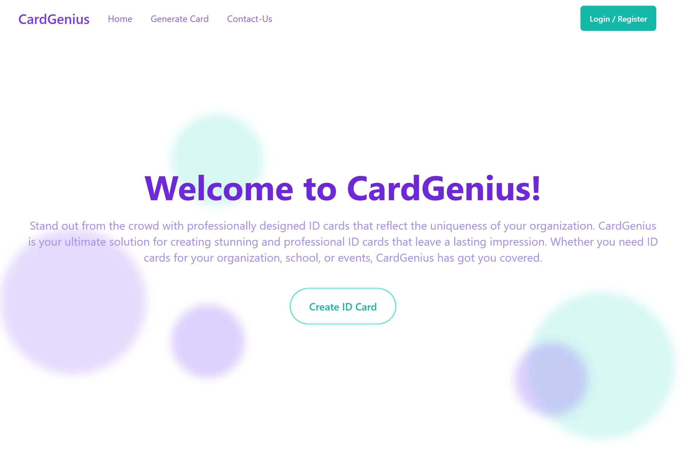 CardGenius